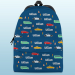 Custom Name Traffic Vehicle Gifts for Kids - Personalized Kid Backpack