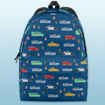 Custom Name Traffic Vehicle Gifts for Kids - Personalized Kid Backpack