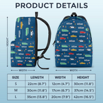 Custom Name Traffic Vehicle Gifts for Kids - Personalized Kid Backpack