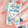 Custom Acrylic Keychain With Voice Recorder - Personalized Anniversary Wedding Gifts For Husband And Wife, Him And Her - Our Love, Our Journey