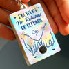 Custom Acrylic Keychain With Voice Recorder - Personalized Anniversary Wedding Gifts For Husband And Wife, Him And Her - Our Love, Our Journey