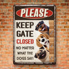 Custom Home Decor Metal Sign - Personalized  Birthday Gifts For Dog Lovers, Dog Dad And Mom - Beware Of Canine Charmers