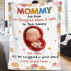 Custom Blanket - Personalized Baby Shower, Gender Reveal Gifts For New Moms, New Dads, New Parents - Snuggled In Your Love, Always