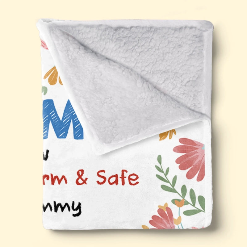 Custom Blanket - Personalized Baby Shower, Gender Reveal Gifts For New Moms, New Dads, New Parents - Snuggled In Your Love, Always