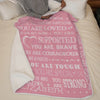 Custom Blanket - Personalized Best Friend Birthday Gifts For Women - You Are Loved And Supported