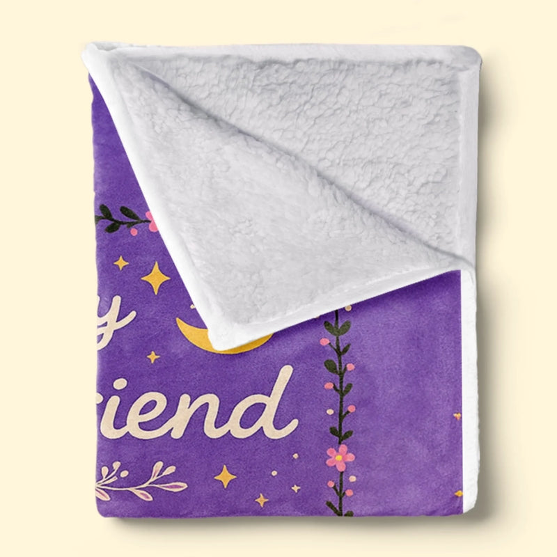 Custom Blanket - Personalized Best Friend Birthday Gifts For Women - Wrap Yourself In My Hug