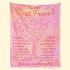 Custom Blanket - Personalized Best Friend Birthday Gifts For Women - True Friends Never Apart