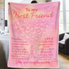 Custom Blanket - Personalized Best Friend Birthday Gifts For Women - True Friends Never Apart