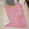 Custom Blanket - Personalized Best Friend Birthday Gifts For Women - True Friends Never Apart