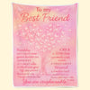 Custom Blanket - Personalized Best Friend Birthday Gifts For Women - True Friends Never Apart