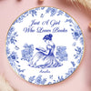 Custom Full-Print Round Jewelry Dish - Personalized Bookish Gifts For Book Lovers, Bookworms, Readers - Bookworm Vibes Only