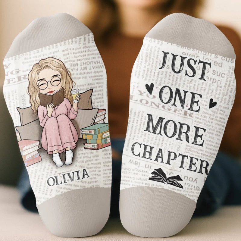 Custom Crew Socks - Personalized Bookish Gifts For Book Lovers, Bookworms, Readers - Living My Best Book Life