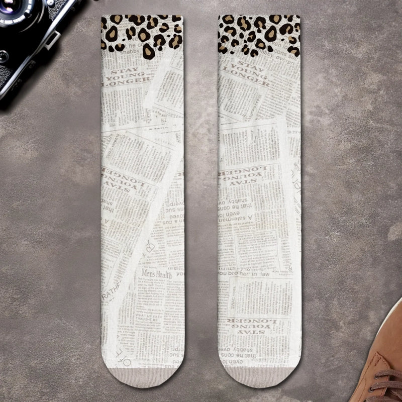 Custom Crew Socks - Personalized Bookish Gifts For Book Lovers, Bookworms, Readers - Living My Best Book Life