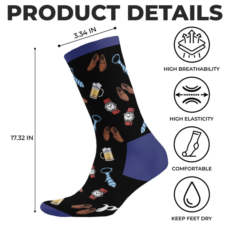 Custom Crew Socks - Personalized Anniversary Wedding Gifts For Husband And Wife, Him And Her - Wife’s Favorite Human