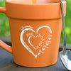 Custom Plant Pot Ceramic Mug - Personalized Garden Gifts For Gardeners, Mom, Grandma - Love Grows Through Every Generation -  Flower Pot Mug