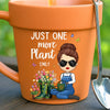 Custom Plant Pot Ceramic Mug - Personalized Garden Gifts For Gardeners - Garden Hair, Don’t Care - Flower Pot Mug