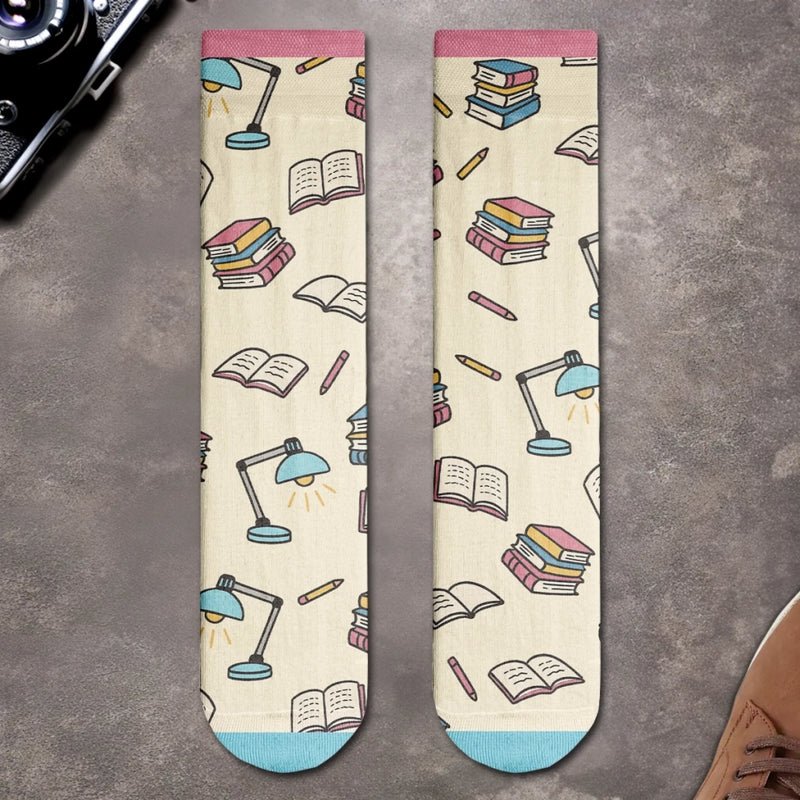 Custom Crew Socks - Personalized Bookish Gifts For Book Lovers, Bookworms, Readers - Readers Gonna Read