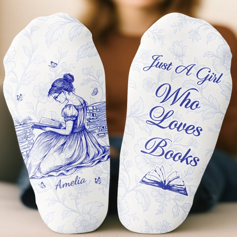 Custom Crew Socks - Personalized Bookish Gifts For Book Lovers, Bookworms, Readers - Book Lover’s Bliss