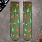 Custom Name Funny Camping Gifts - Personalized Middle Tube Socks