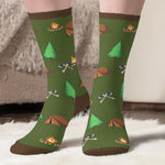 Custom Name Funny Camping Gifts - Personalized Middle Tube Socks