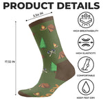 Custom Name Funny Camping Gifts - Personalized Middle Tube Socks