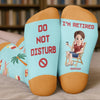 Custom Crew Socks - Personalized Retirement Gifts For Women, Men - I'm Retired