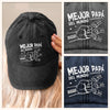 Gorra de Béisbol Personalizada de Mezclilla Vintage Lavada – Regalos de Cumpleaños Personalizados para Papá, Abuelo – Amado Por Ellos, Llamado Papá