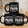 Taza Negra Personalizada - Regalos De Cumpleaños Personalizados Para Papá, Abuelo - Mis Personas Favoritas Me Llaman Abuelo