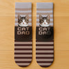 Custom Photo Crew Socks - Personalized Birthday Gifts For Dog Cat Lovers, Dog Dad And Mom, Cat Owners - World’s Okayest Cat Dad