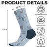 Custom Crew Socks - Personalized Bookish Gifts For Book Lovers, Bookworms, Readers - Don’t Kill My Reading Vibe