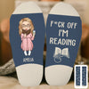 Custom Crew Socks - Personalized Bookish Gifts For Book Lovers, Bookworms, Readers - Don’t Kill My Reading Vibe