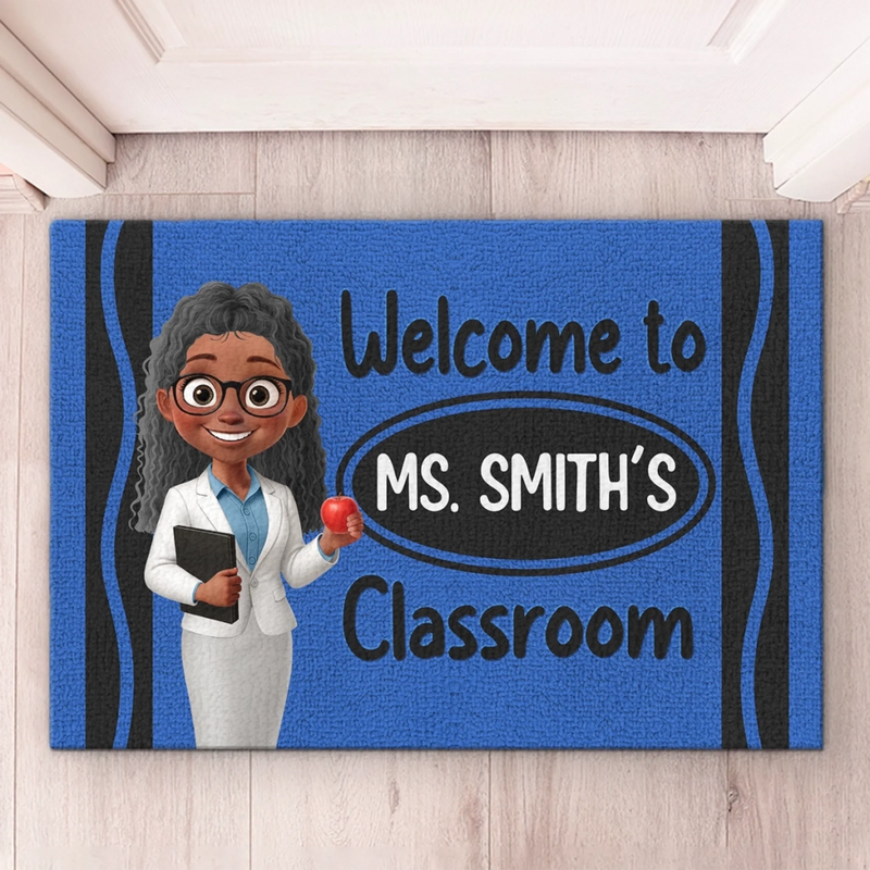 Custom Classroom Decor Decorative Mat - Personalized Back To School Gifts For Teachers - Where Young Minds Grow