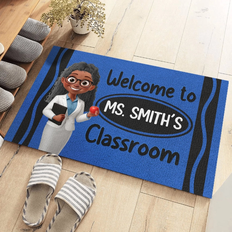 Custom Classroom Decor Decorative Mat - Personalized Back To School Gifts For Teachers - Where Young Minds Grow