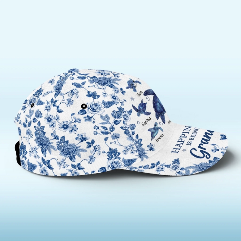 Custom Hat, All Over Print Classic Cap - Personalized Birthday Gifts For Mom, Grandma - Grandma Brings Joy To Every Day