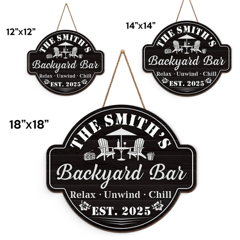 Custom Wood Sign - Personalized Summer Vacation And Travel Gifts For Women, Men, Family - Welcome To Our Backyard Paradise