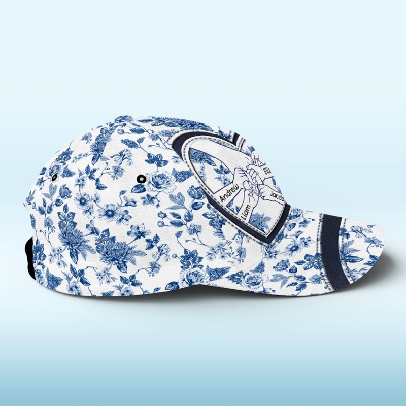 Custom Hat, All Over Print Classic Cap - Personalized Birthday Gifts For Mom, Grandma - Grandma Queen Of Our Hearts