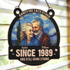 Custom Photo Window Hanging Suncatcher Ornament - Personalized Anniversary Wedding Gifts For Husband And Wife, Him And Her - Every Minute With You Is Priceless