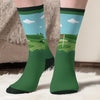 Custom Photo Crew Socks - Personalized Golf Gifts For Men, Women - Walks Like A Pro, Swings Like A Legend