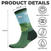 Custom Photo Crew Socks - Personalized Golf Gifts For Men, Women - Walks Like A Pro, Swings Like A Legend