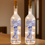 Custom Name Love Tree Couple Gifts - Personalized Bottle Lamp