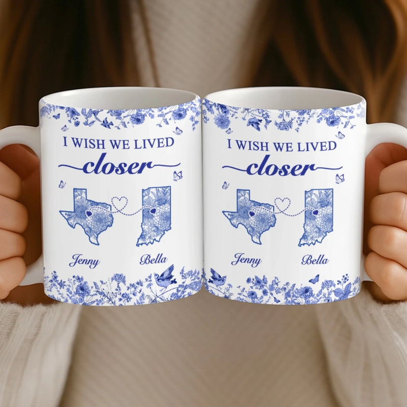 Custom Name Long Distance Gifts - Personalized Mugs