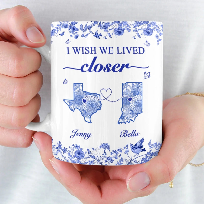 Custom Name Long Distance Gifts - Personalized Mugs