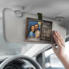 Custom Photo Car Visor Clip - Personalized Anniversary Wedding Gifts For Husband And Wife, Him And Her - Drive Slow, Love Grows