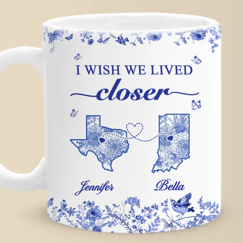 Custom Name Long Distance Gifts - Personalized Mugs