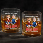 Custom Name Anniversary Gifts for Couples - Personalized Whiskey Glass