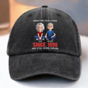 Custom Vintage Washed Denim Baseball Cap - Personalized Anniversary Wedding Gifts For Husband And Wife, Him And Her - Cheers To Forever Bickering