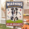 Custom 3D Inflated Effect Printed Home Decor Metal Sign - Personalized  Birthday Gifts For Dog Lovers, Dog Dad And Mom - Woofing Is Our Warning System
