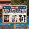 Custom Home Decor Metal Sign - Personalized Birthday Gifts For Dog Lovers, Dog Dad And Mom - No Open Gate, No Wild Chase