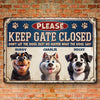 Custom Home Decor Metal Sign - Personalized Birthday Gifts For Dog Lovers, Dog Dad And Mom - No Open Gate, No Wild Chase