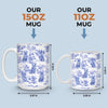 Custom Mug - Personalized Birthday Gifts For Dog Lovers, Dog Dad And Mom - Sip In Style, Bark In Blue